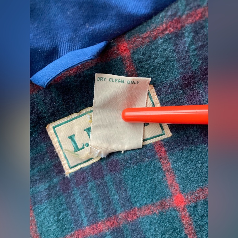 Vintage LL Bean Mens Large Regular Green Outdoor Coat Hooded Utility Jacket - Picture 11 of 11